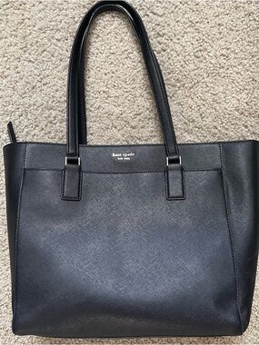 Kate Spade Black Saffiano Leather XL Tote Bag